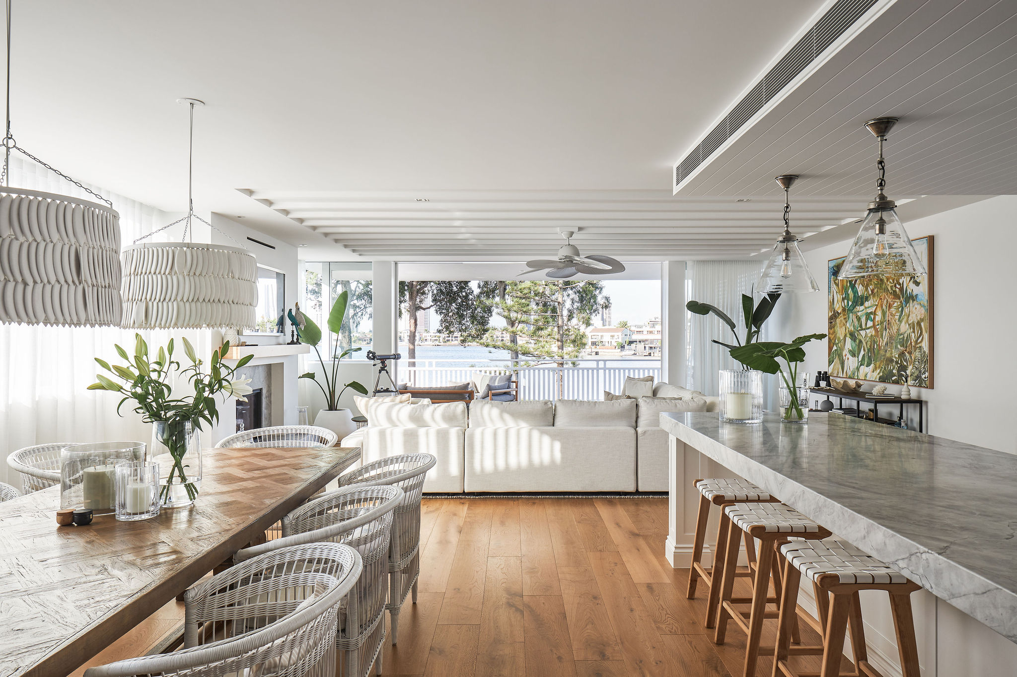 BELLACASAREGATTA©ANDYMACPHRSON-7 Bespoke coastal decor, Colours, textures and sheer curtains by Belle Casa Interiors