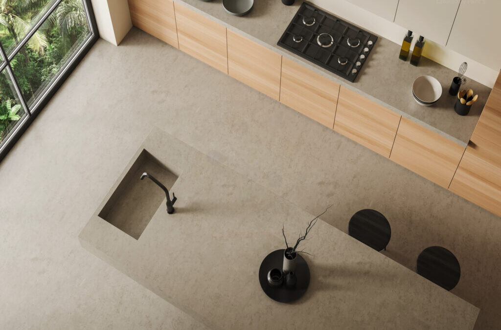 Microcement in modern home design